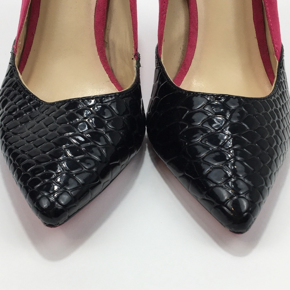 Signature by shoe dazzle pink and black heels 6.5 - Picture 5 of 7